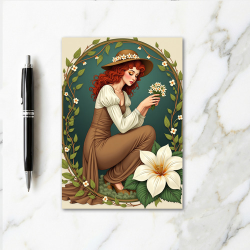Floral Archway Portrait Card