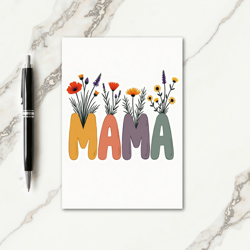 Floral Arrangement Mother Card