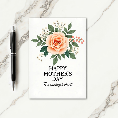 Floral Arrangement Mothers Day Card