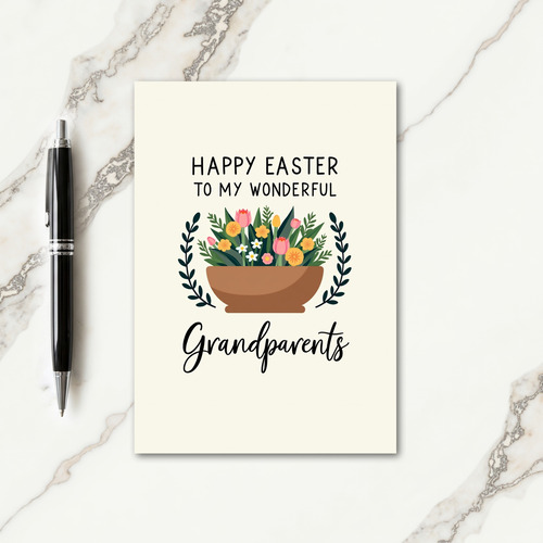 Floral Arrangement Spring Card