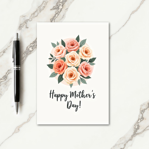 Floral Art Mothers Day Card
