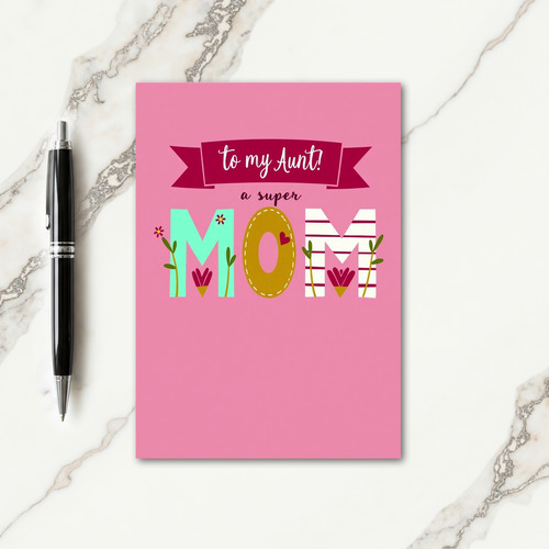 Floral Aunts Day Card