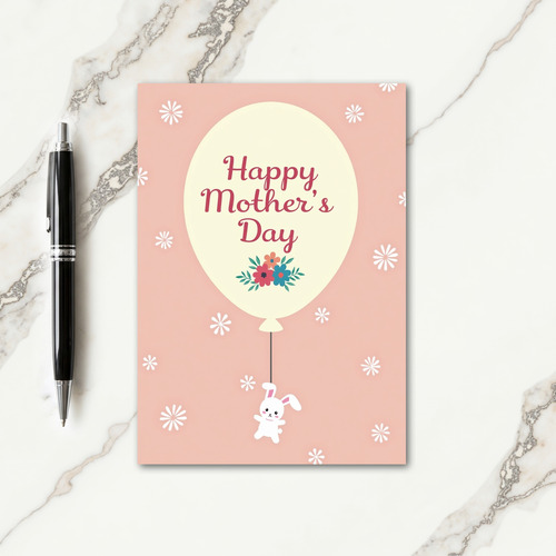Floral Balloon Congrats Card