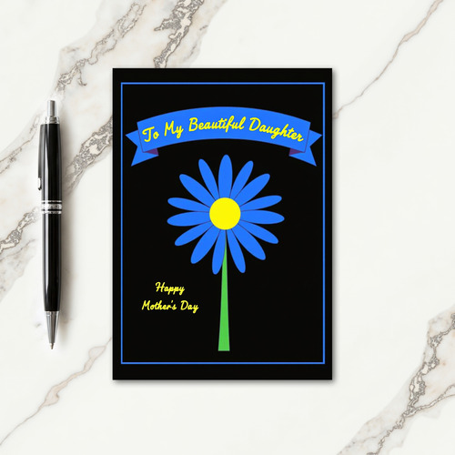 Floral Banner Mothers Day Card