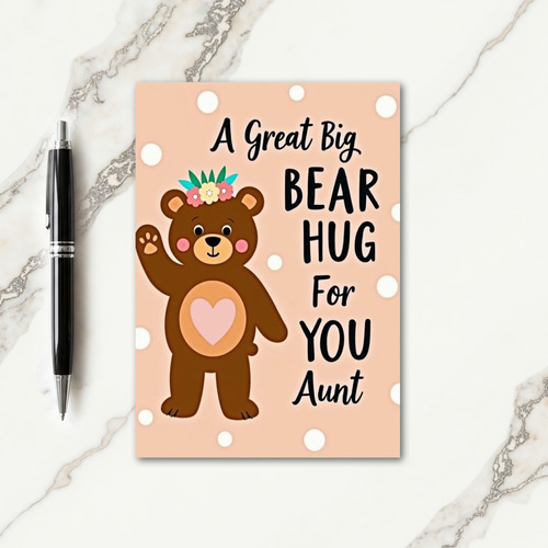 Floral Bears Hug Mothers Day Card
