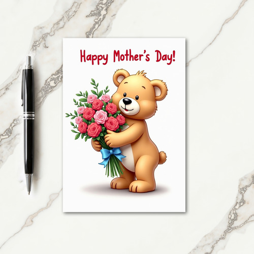 Floral Bears Mothers Day Card