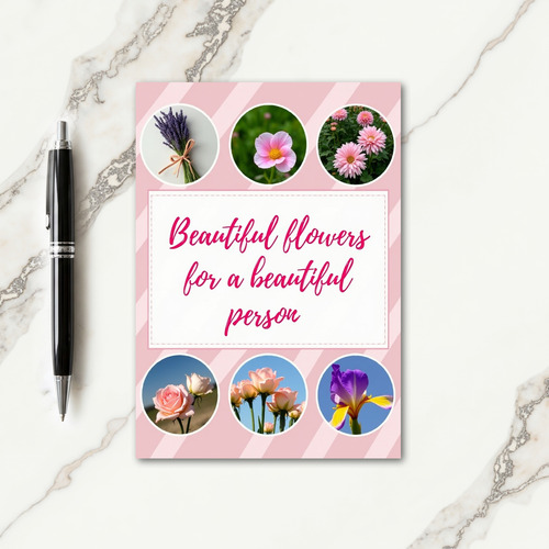 Floral Beautiful Person Card
