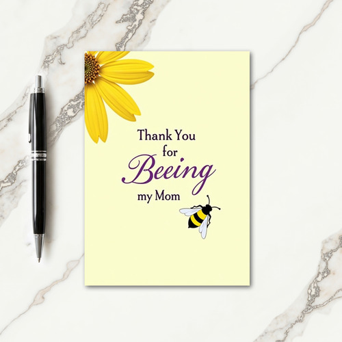 Floral Beeing Mothers Day Card