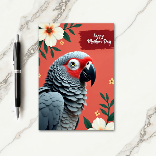 Floral Bird Mothers Day Card
