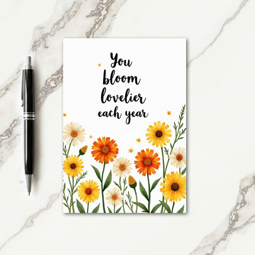 Floral Birthday Bloom Card
