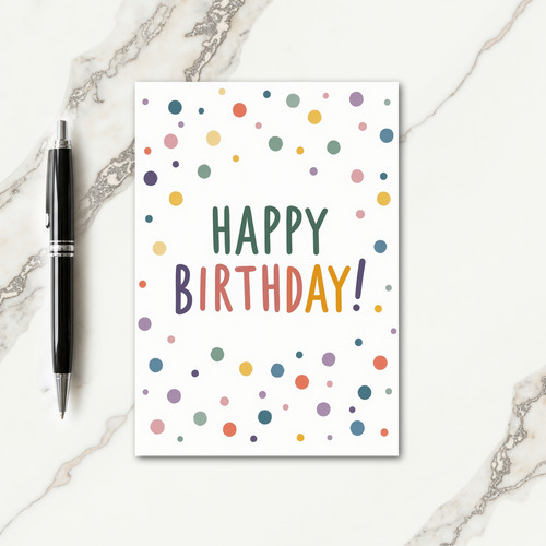 Floral Birthday Bubbles Card