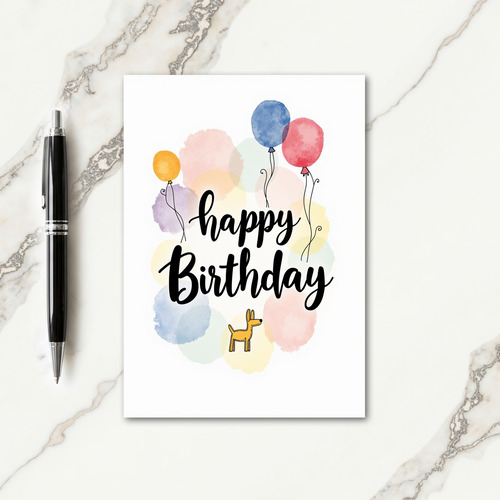 Floral Birthday Celebration Card