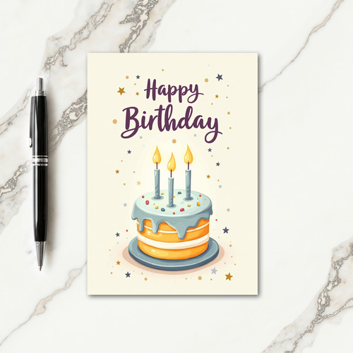 Floral Birthday Confetti Card