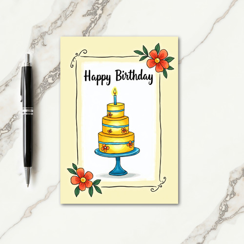 Floral Birthday Delight Card
