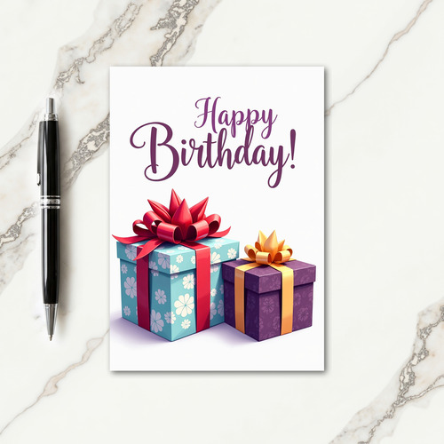 Floral Birthday Gift Card