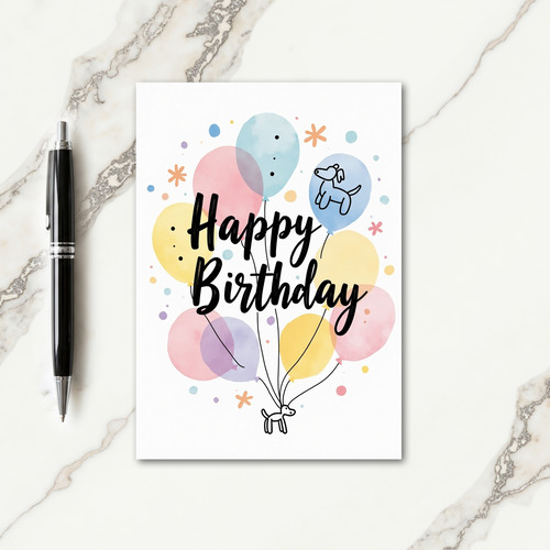 Floral Birthday Graphic Card