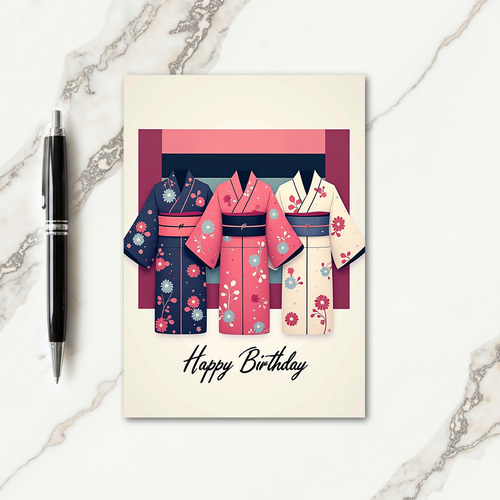 Floral Birthday Outfit Card