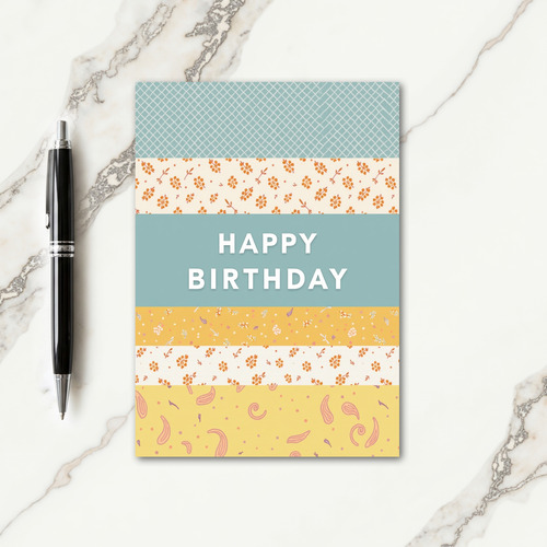 Floral Birthday Pastel Card
