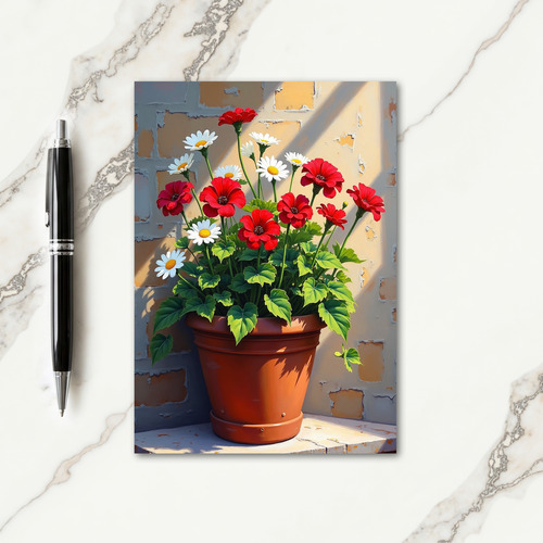 Floral Birthday Pot Card