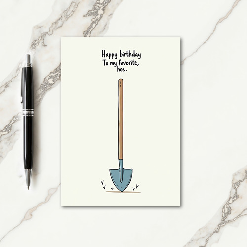 Floral Birthday Spade Card
