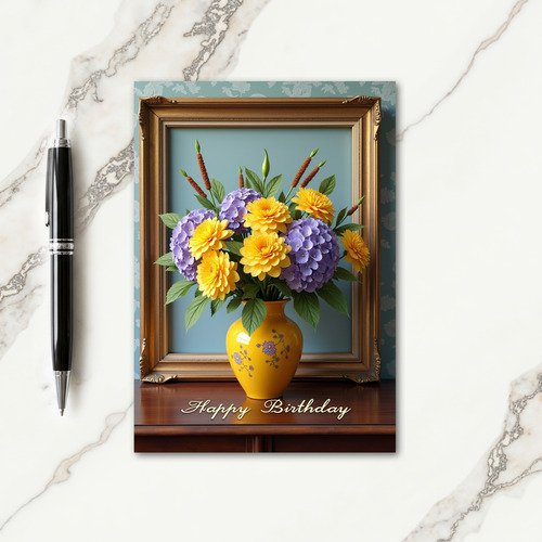 Floral Birthday Still Life Card