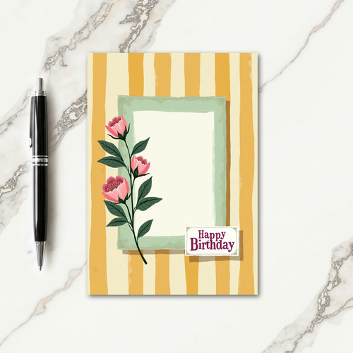 Floral Birthday Vines Card