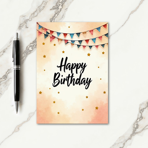 Floral Birthday Watercolor Card
