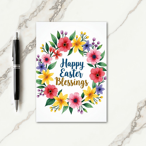 Floral Blessings Spring Card