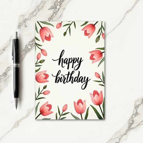 Floral Bloom Art Card