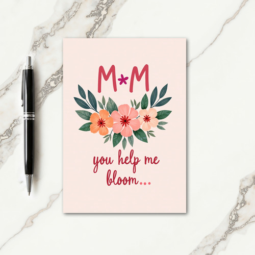Floral Bloom Mothers Day Card