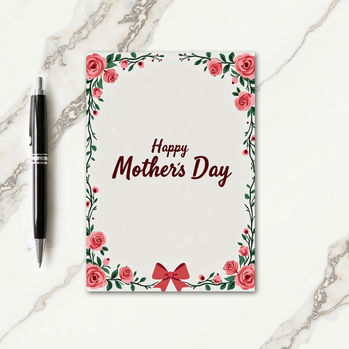 Floral Blossom Greeting Card