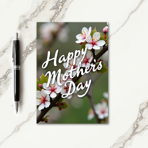 Floral Blossoms Springtime Card