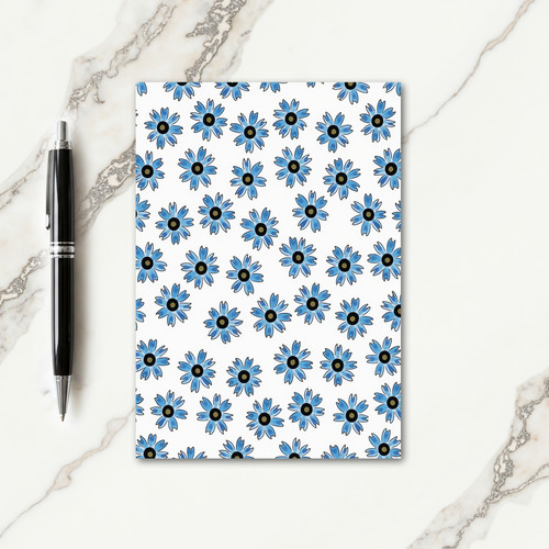 Floral Blue Pattern Card