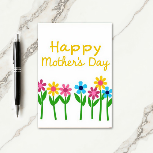 Floral Border Happy Parent Card