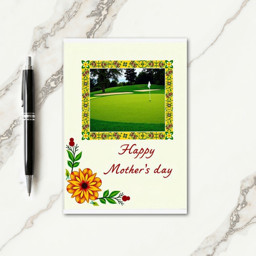 Floral Border Scene Card