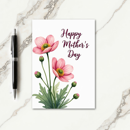 Floral Botanical Mothers Card