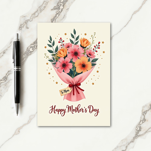 Floral Bouquet Love Note Card