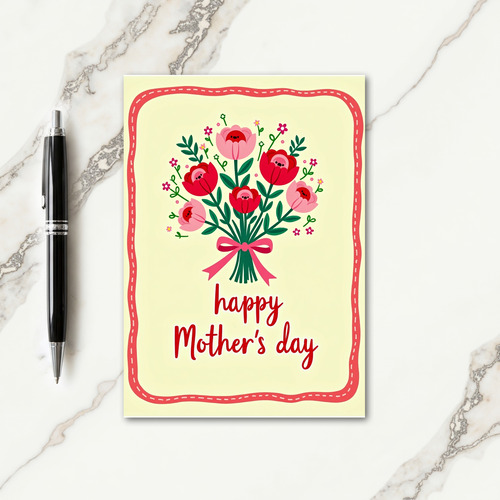 Floral Bouquet Mothers Day Card