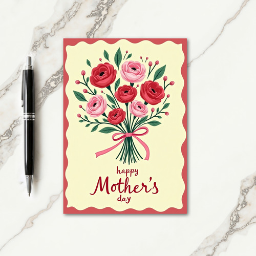 Floral Bouquet Pattern Card