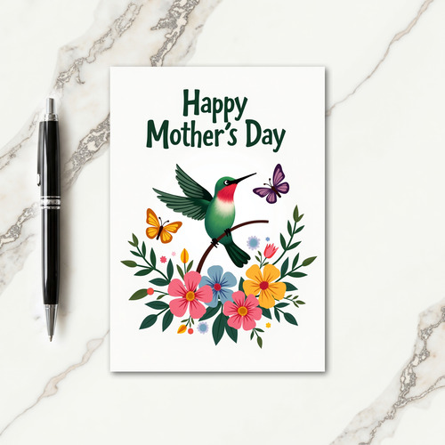 Floral Branch Mothers Day Card