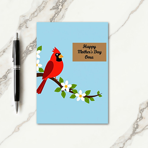 Floral Branch Mothers Day Message Card