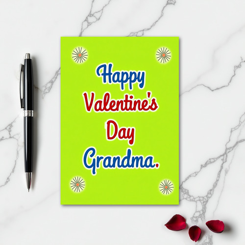 Floral Burst Grandma Card