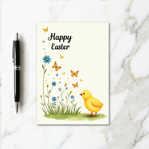 Floral Butterfly Easter Card