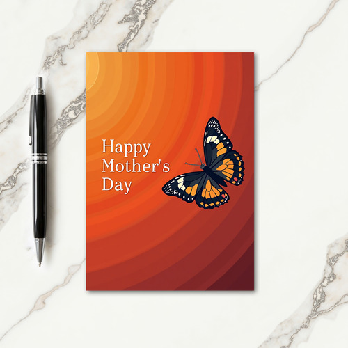 Floral Butterfly Mother Card