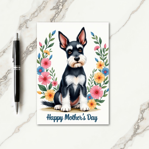 Floral Canine Friend Card