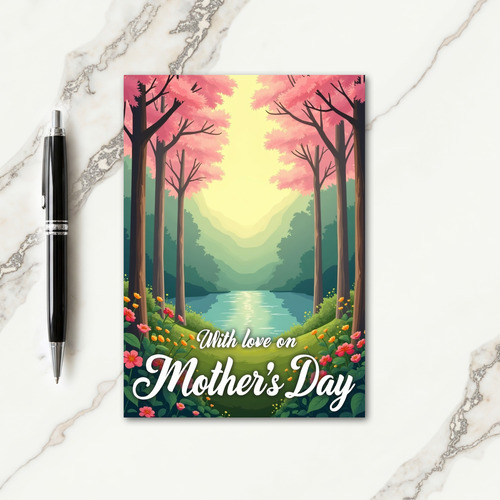 Floral Canopy Scenery Love Card