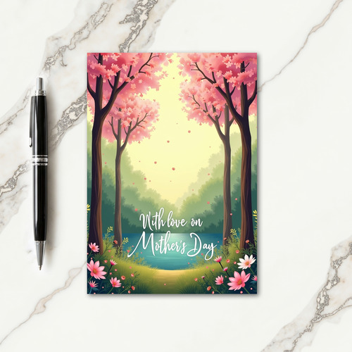 Floral Canopy Spring Scene Card