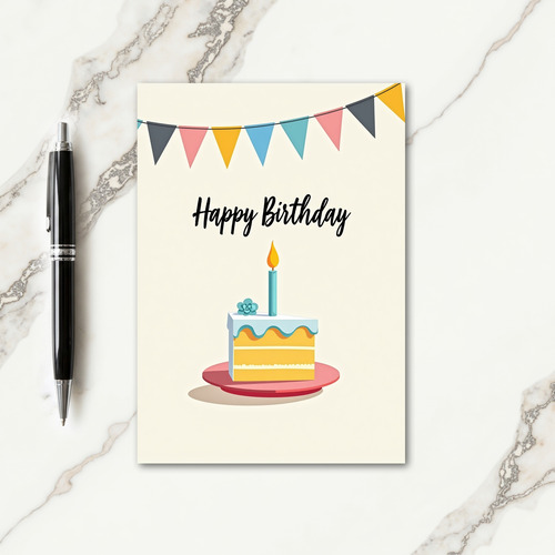 Floral Celebration Birthday Card