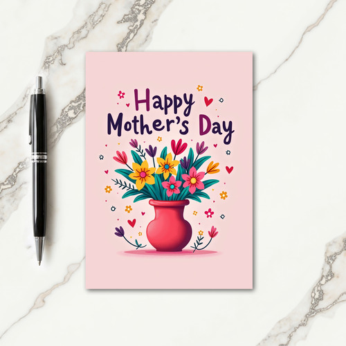 Floral Cheer Greeting Card