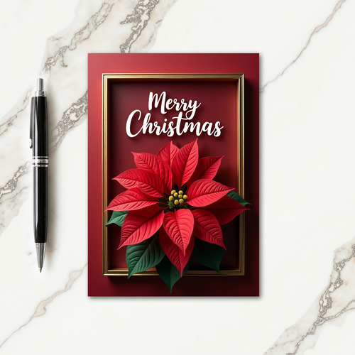 Floral Christmas Frame Card thumbnail